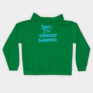 Shy Confessions: 'Sorry, I'm Chronically Embarrassed' Graphic Art Print Kids Hoodie